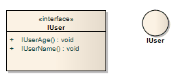 Alternate notations for a UML Interface element using Sparx Systems Enterprise Architect. Alternate notations for a UML Interface element using Sparx Systems Enterprise Architect.