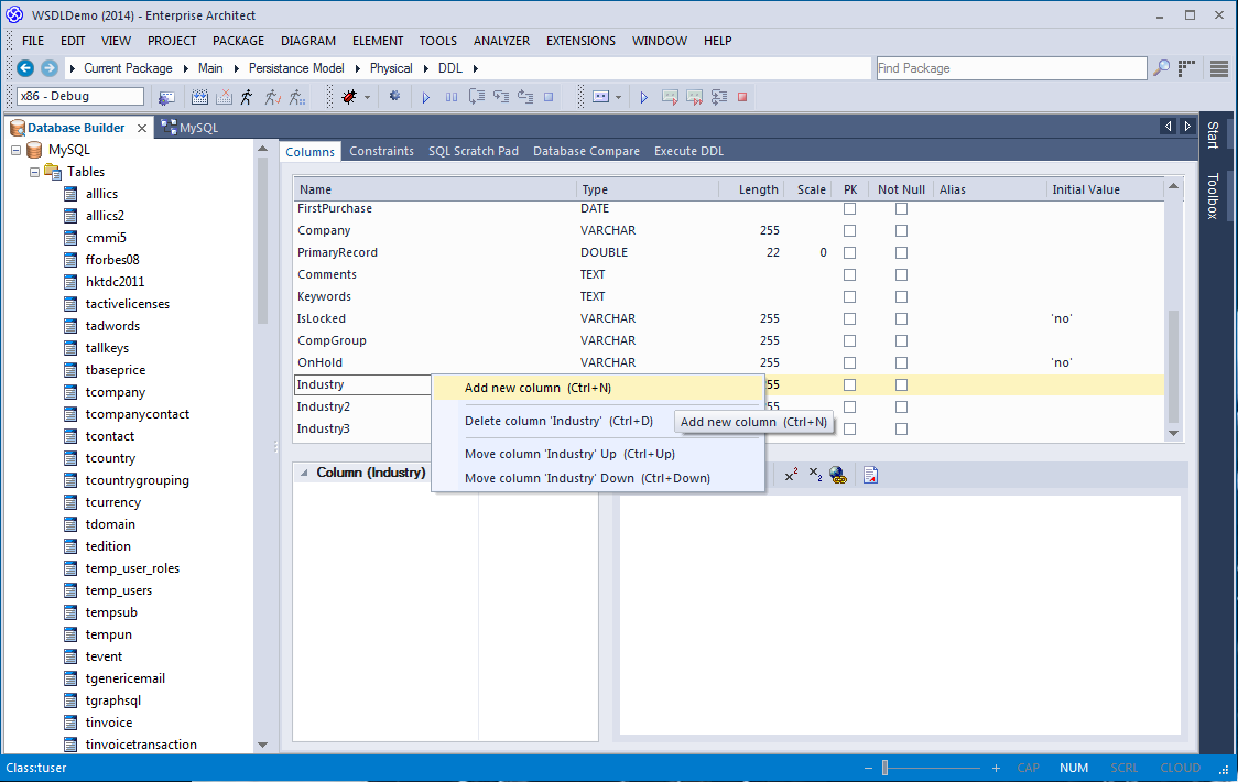 Database Add Column
